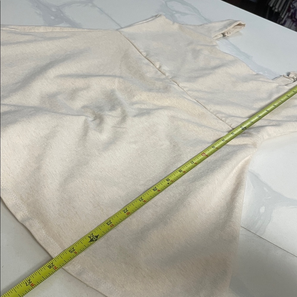 Bo&Tee Square Neck Tennis Mini Romper In Marled Oat Size XL - Picture 6 of 6